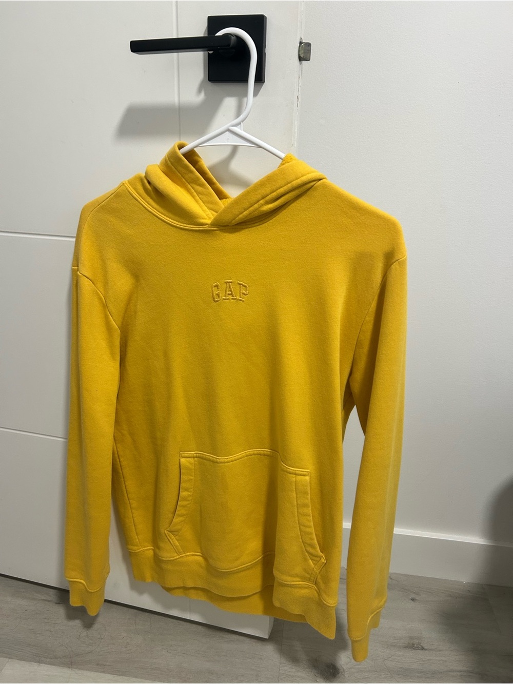 GAP Men's Bright Yellow Pullover Hoodie